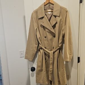 THE GAP - Classic Tan Trench Coat - XXL